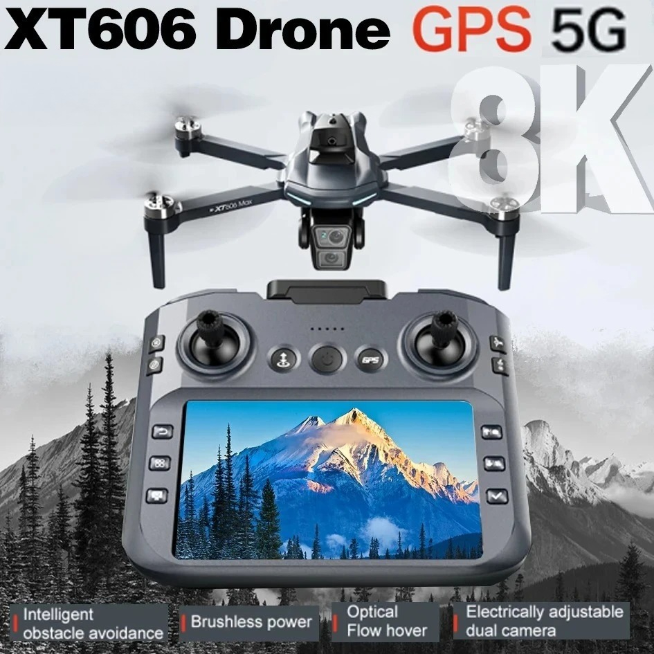 Fpv Brushless Rc Drone 4K - Dron Original XT606 Profesional con Cámara