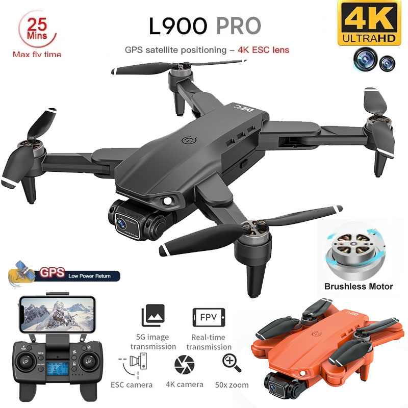 Fpv Brushless Rc Drone 4K - L900 Pro GPS Drone 4K profesional