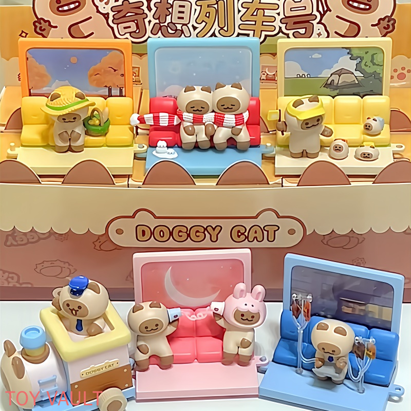 Anime Action Figure Blind Box - Caja Sorpresa Original Kkv Doggy Cat