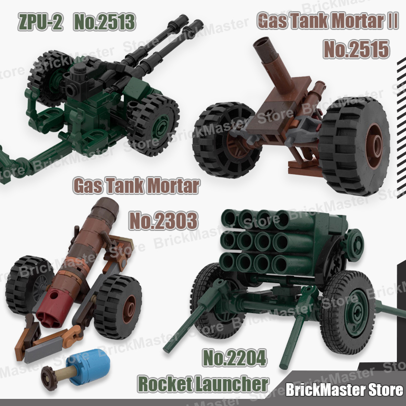 Lego Compatible Military Tank - MOC Escena de Guerra Militar Tanque