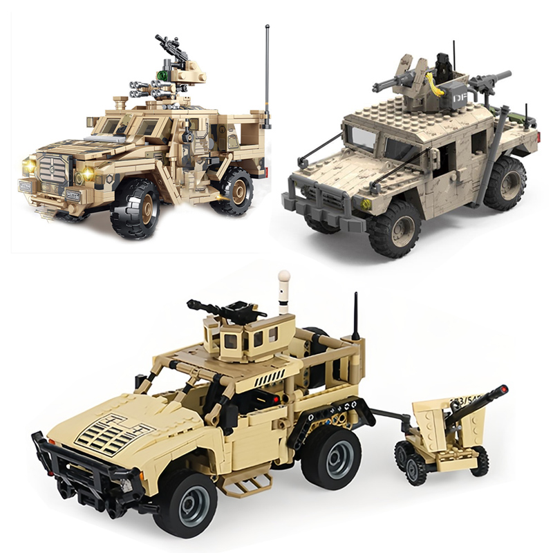 Lego Compatible Military Tank - MOC-bloques de construcción militares Hummer para