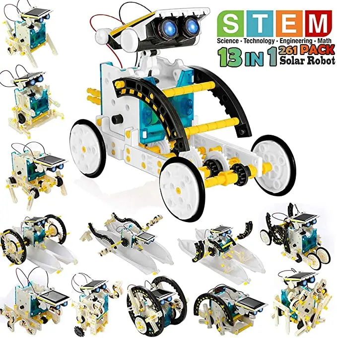 Stem Solar Robot Kit For Kids - STEM-Robot Solar educativo 13 en 1,