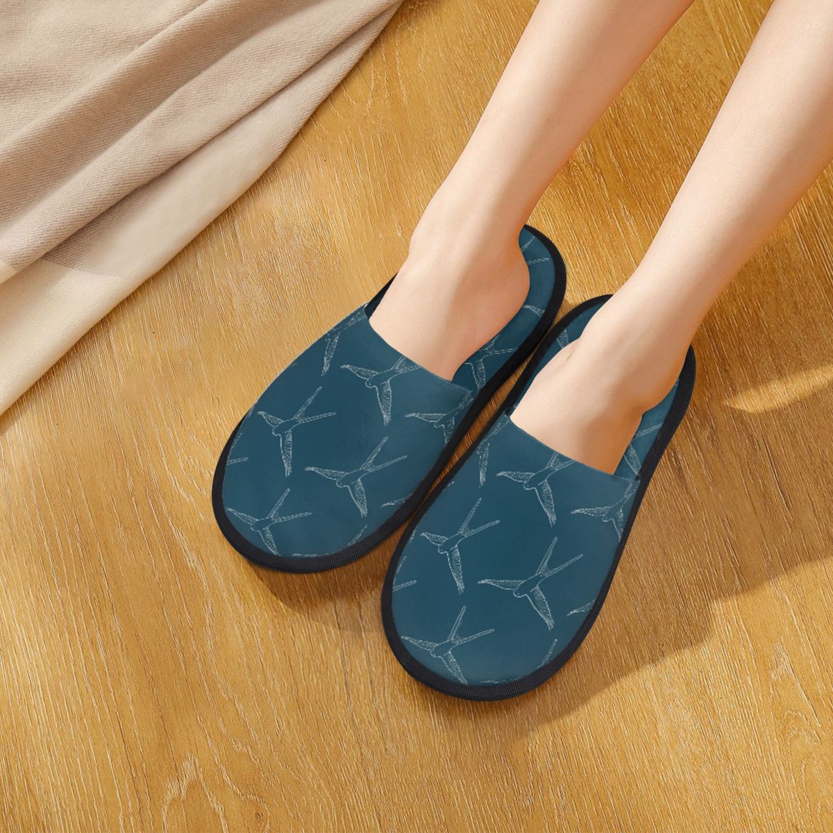 Board Games - Pantuflas Personalizadas con Diseño de Pájaro