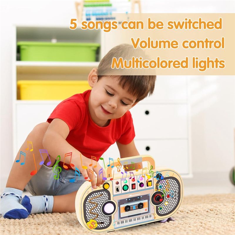 Tablero de Actividades Montess - Montessori Wooden Busy Board Toddler reseña y precio