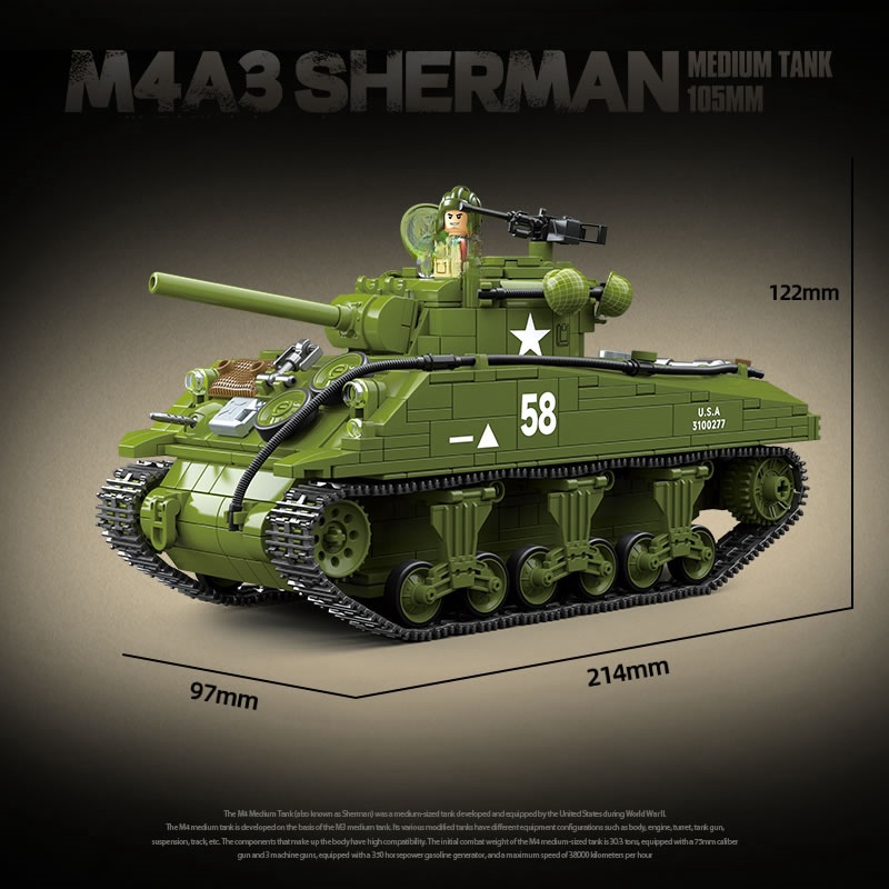 Nuevas armas militares de la S - Lego Compatible Military Tank reseña y precio