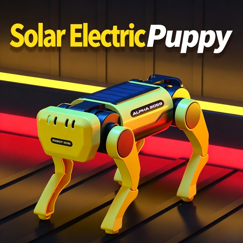 Kit de Montaje de Perro Mecáni - Stem Solar Robot Kit For Kids reseña y precio