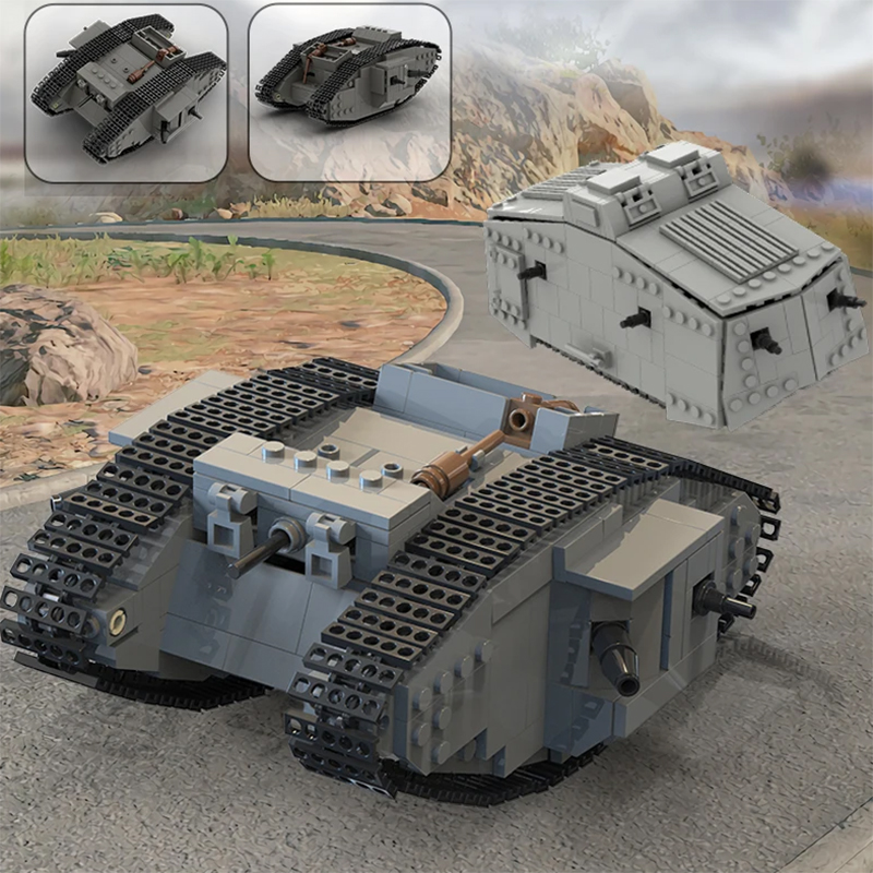 MOC WW1 Alemania militar A7V t - Lego Compatible Military Tank reseña y precio