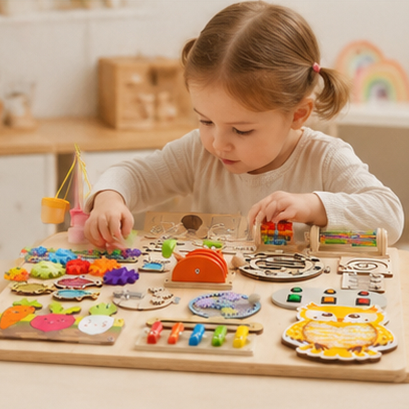 Accesorios Premium para Tabler - Montessori Wooden Busy Board Toddler reseña y precio